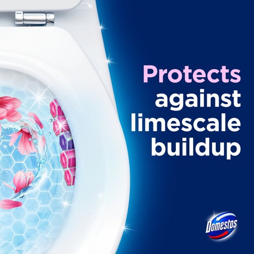 Domestos Power 5 Toilet Rim block Pink