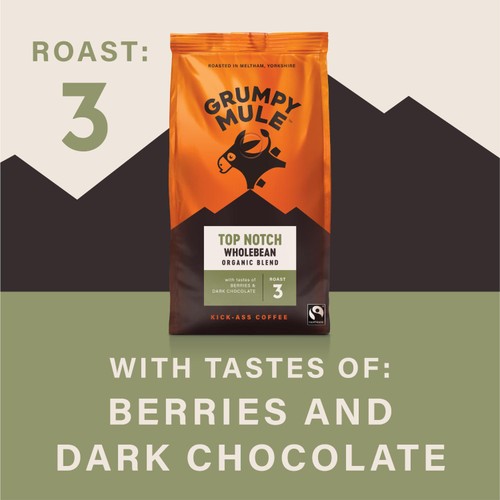 Grumpy Mule Top Notch Organic Blend Coffee Beans