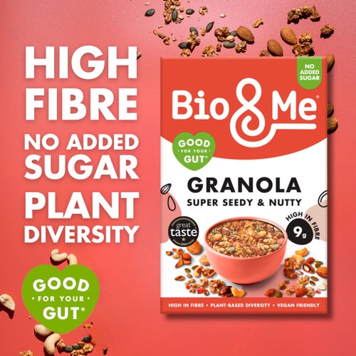 Bio&Me Granola Super Seedy & Nutty Gut-Loving Prebiotic
