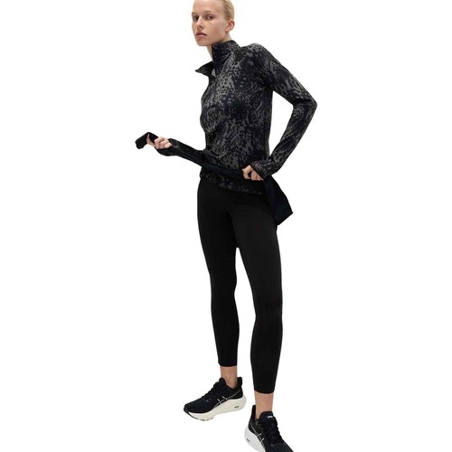 M&S Womens Goodmove Half Zip Running Top, 10, Dark Mix