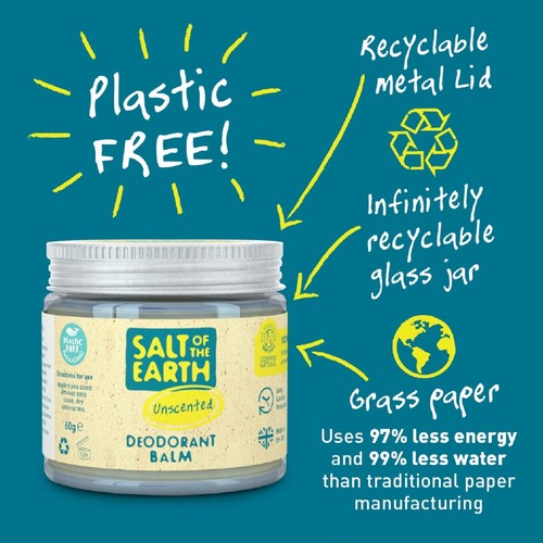 Salt of the Earth Unscented Natural Deodorant Balm