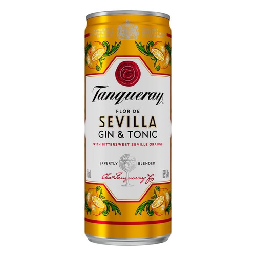 Tanqueray Flor De Sevilla Gin & Tonic Ready to Drink Can