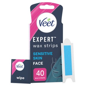 Veet Expert Wax Strips Face Sensitive Skin Hair Removal