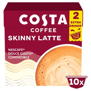 Costa Coffee Nescafe Dolce Gusto Compatible Skinny Latte Ocado