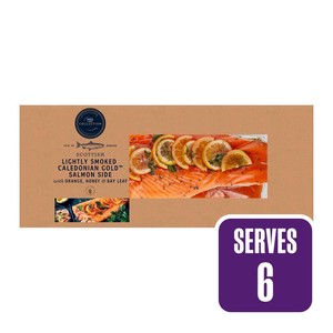 Scottish Lightly Smoked Salmon Side with Orange, Honey & Bay Leaf