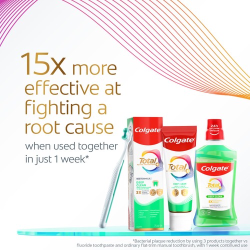 Colgate Total Advanced Deep Clean Mouthwash Alcohol Free 