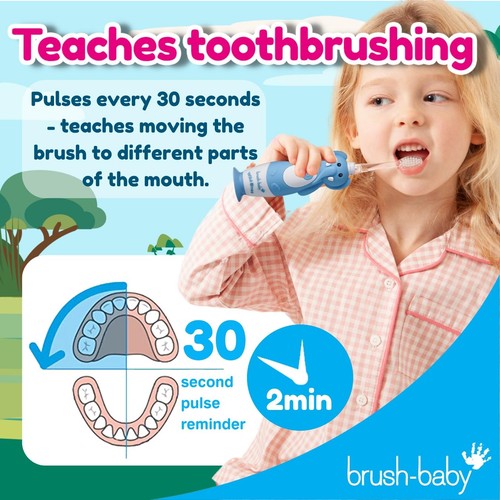 Brush-Baby Kids WildOnes Electric Toothbrush Evie Elephant