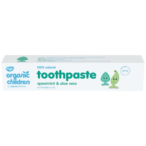 Organic Children Spearmint & Aloe Vera Fluoride Free Toothpaste