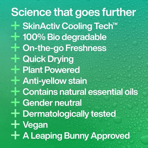INEOS Skin Science Deodorant Wipes Geranium + Mint