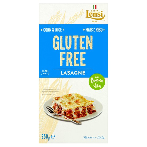 Lensi La Buona Vita Gluten Free Lasagne Sheets, 250g Lensi La Buona Vita Gluten Free Lasagne Sheets, 250g