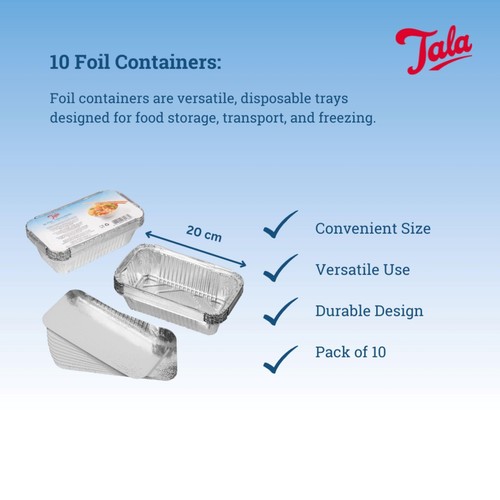 Tala Foil Container with Lids 20cm