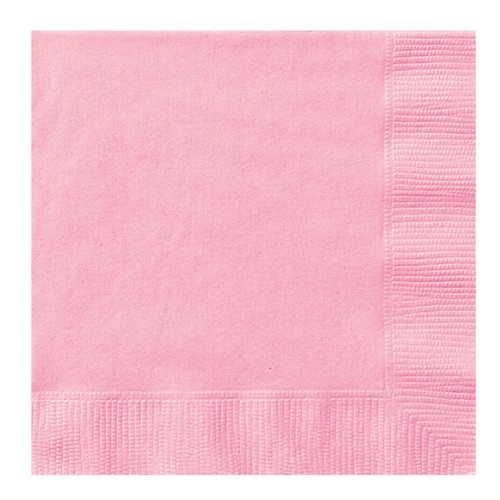 Baby Pink 2 Ply Paper Party Napkins