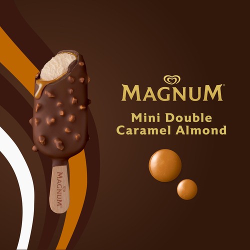 Magnum Mini Caramel Almond & Gold Caramel Billionaire Ice Cream Sticks