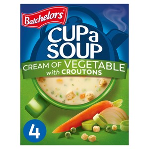 Batchelors Cup a Soup Cream of Vegetable with Croutons 4 Sachets