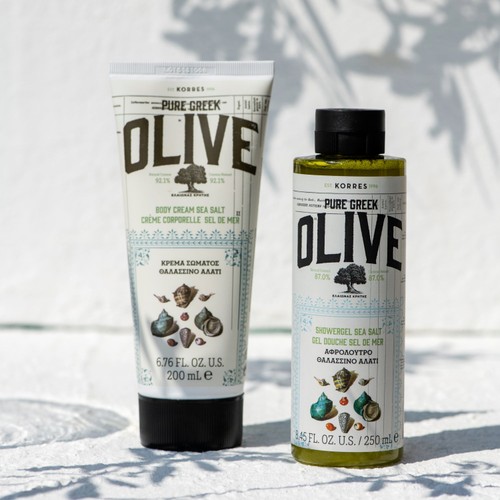 Korres Natural Pure Greek Olive & Sea Salt Shower Gel, Vegan