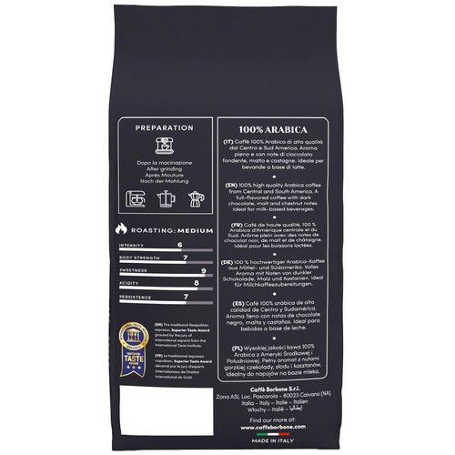 Caffe Borbone 100% Arabica Intensity 6 Coffee Beans