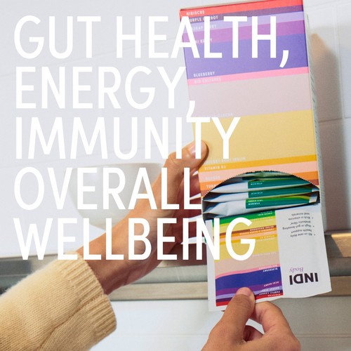 INDI Daily Gut Berry Flavour High Fibre Powder