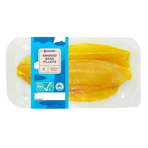 Ocado 2 ASC Smoked Basa Fillets Skinless & Boneless