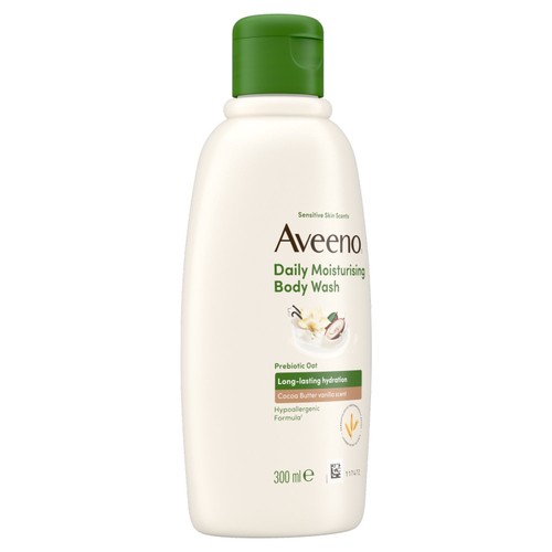 Aveeno Daily Moisturising Body Wash with Cocoa Butter and Vanilla Scent