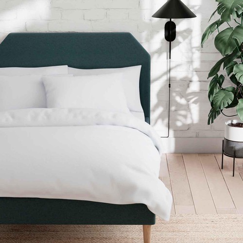 M&S Cotton Rich Bedding Set, Double (4 ft 6), White