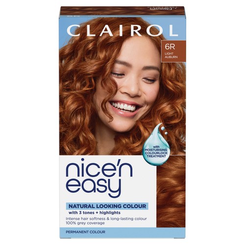 Clairol Nice'n Easy Hair Dye, 6R Light Auburn