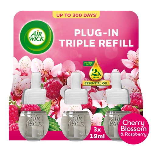 Airwick Cherry Blossom & Raspberry Liquid Electrical Triple Refill