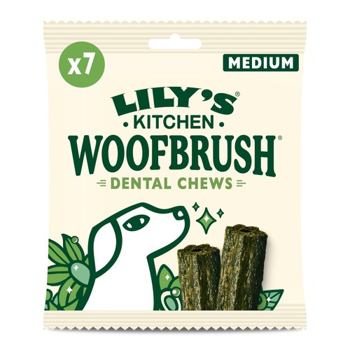 Lily's Kitchen Woofbrush Natural Daily Dental Chew Medium Dog Multipack