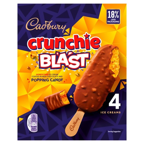 Cadbury Crunchie Blast Ice Cream