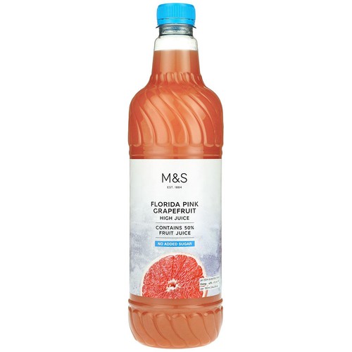 M&S No Added Sugar Pink Grapefruit High Juice