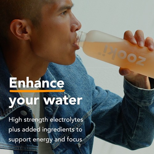 Zooki Electrolytes+ Energy & Focus, Peach Flavour