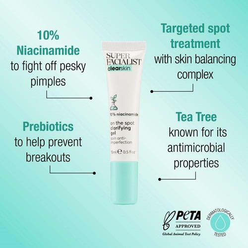 Super Facialist Clear Skin On The Spot Clarifying Gel