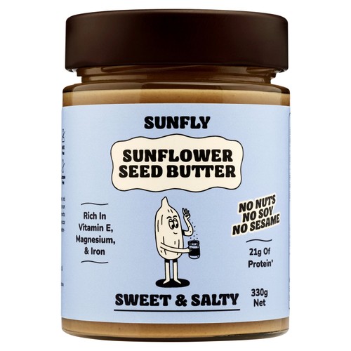 SUNFLY Sunflower Seed Butter, Sweet and Salty Spread