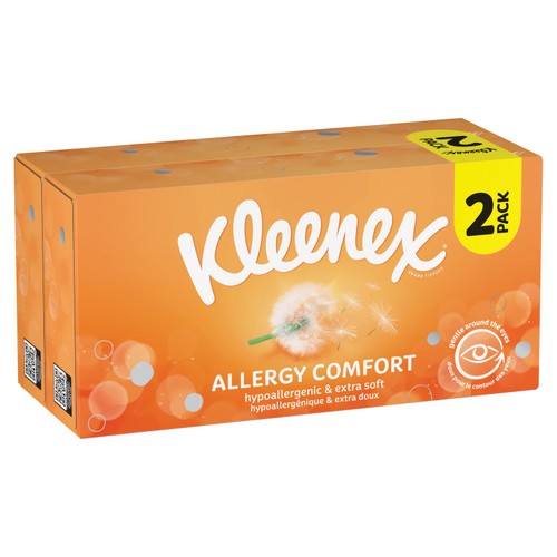 Kleenex Allergy Comfort Tissues Twin Box 