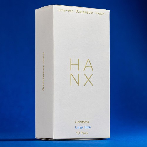 HANX Ultra Thin Large Size Vegan Condoms