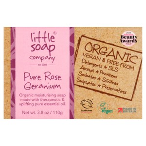 Little Soap Company Organic Bar Soap Rose Geranium
