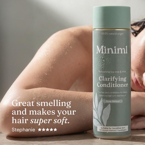 Miniml Clarifying Hair Conditioner Refreshing Tea Tree & Mint