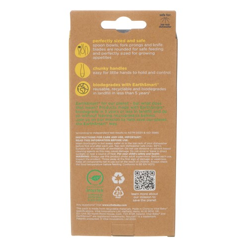 Vital Baby Nourish Perfectly Simple Cutlery 15pk - natural