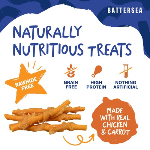 Battersea Chicken Wrapped Carrot Sticks