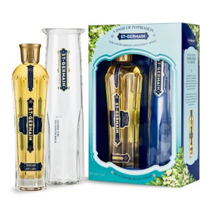 St Germain French Elderflower Liqueur Carafe Gift Set with 1L Carafe