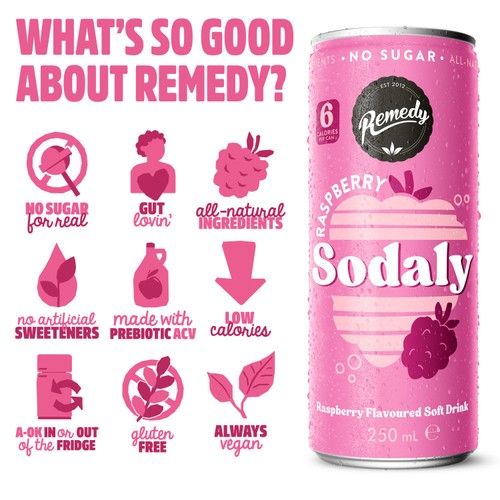 Remedy Sodaly Raspberry