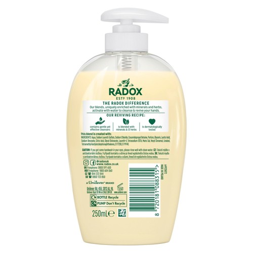 Radox Anti Bac Nourishing Liquid Hand Wash 