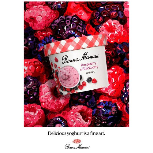 Bonne Maman Raspberry and Blackberry Yoghurt