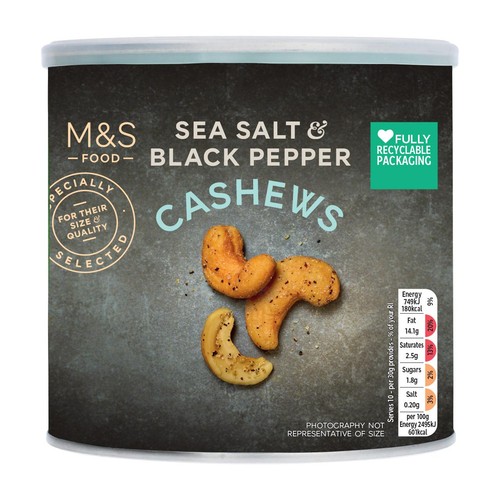 M&S Sea Salt & Black Pepper Cashews