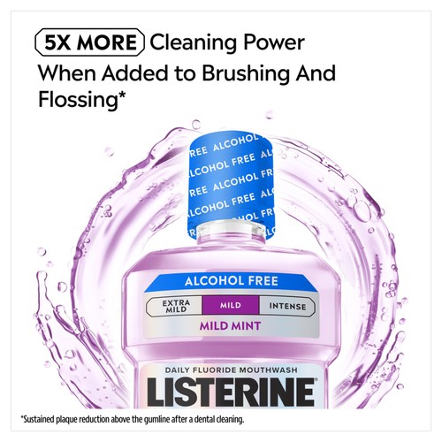 Listerine Total Care Mild Mint Alcohol Free Mouthwash