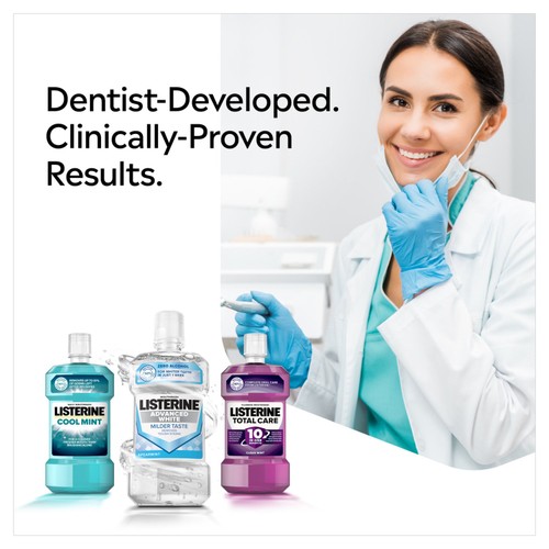 Listerine Advanced White Milder Taste Alcohol Free Mouthwash