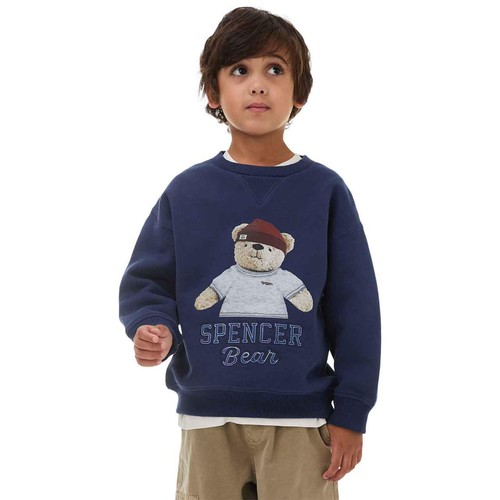 M&S Spencer Bear Sweat, 5-6 Years, Navy