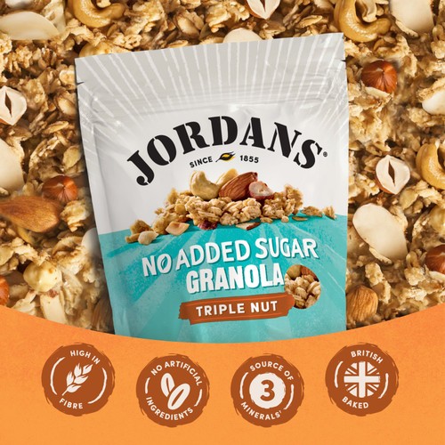 Jordans No Added Sugar Triple Nut Granola Breakfast Cereal