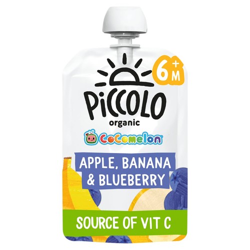 Piccolo Organic Apple, Banana & Blueberry, COCOMELON