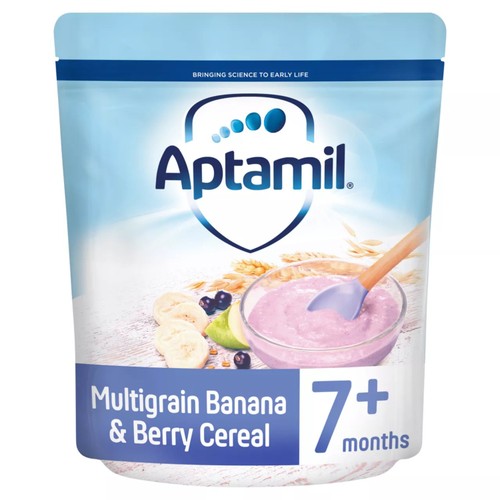 Aptamil Banana & Berry Multigrain Porridge Baby Cereal 7+ Months