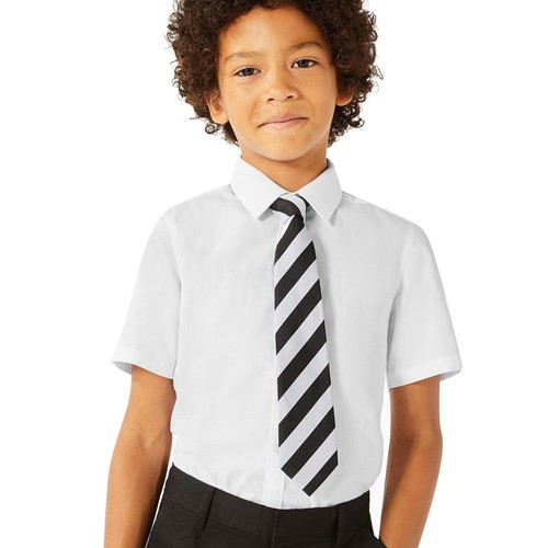 M&S Slim Easy Iron School Shirts, 3 Pack, 13-14 Years, White